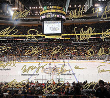 Bruins 2015-16 signature rink photo