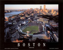 Boston aerial poster