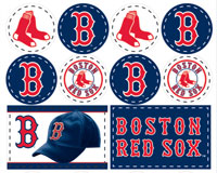 Boston Red Sox sticker sheet
