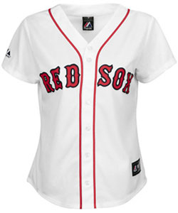 Red Sox women's home replica jersey