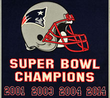 Patriots Super Bowl Champions banner