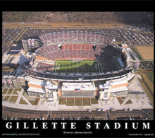 Foxboro stadium aerial poster
