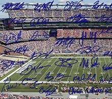 2015 Gillette Stadium signature photo