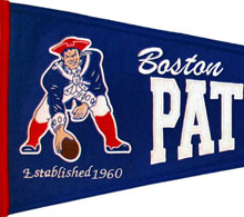 Pat Patriot logo pennant