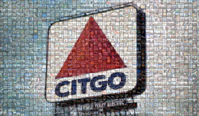 Boston Citgo Sign mosaic poster