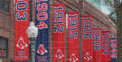Faces of Fenway Park mosaic poster