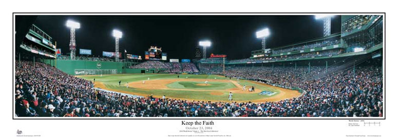 Keep the Faith Fenway Park Panorama by Rob Arra