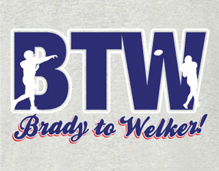 Brady to Welker (BTW) shirt