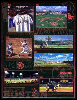 Red Sox Time Line Poster