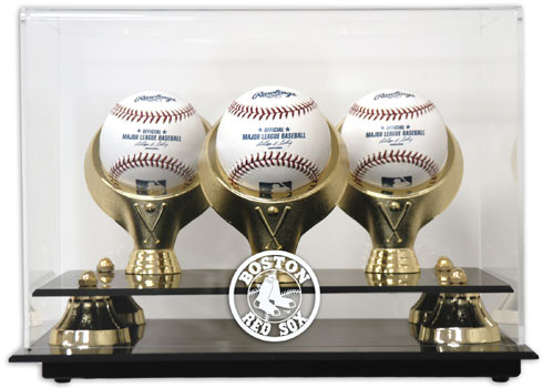 Red Sox Golden Classic three baseball display case