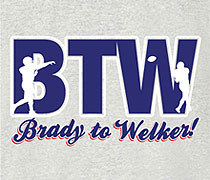 BTW (Brady to Welker) shirt
