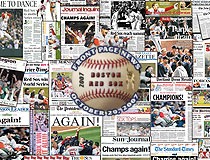 2007 Red Sox Newspaper Front Pages poster