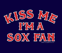 Kiss Me I'm A Sox Fan girls shirt