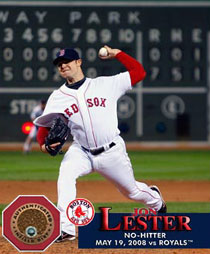 Jon Lester infield dirt no-hitter photomint