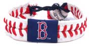 Red Sox baseball seam wristband