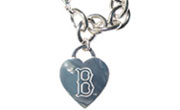 Red Sox heart tag bracelet