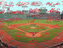 2012 Fenway Park facsimile signature photo