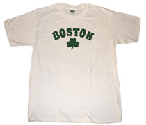 White Shamrock Boston shirt