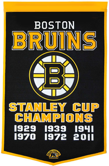 Boston Bruins championship banner