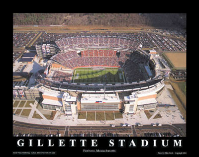 Gillette Stadium aerial poster