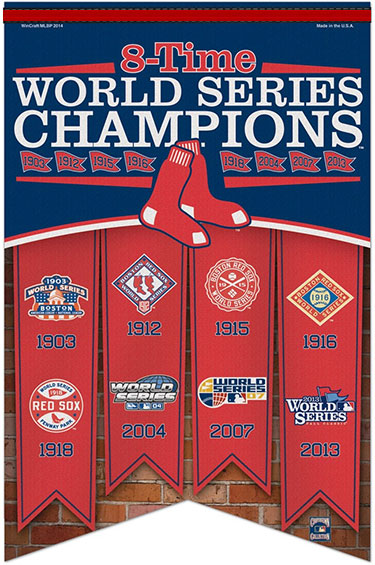 Red Sox 8-Time World Series Champions Banner