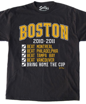 Boston Bring Home The Cup checklist shirt